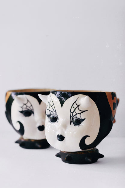Leopard Demon Doll Mug — Gothic Ceramic Cup
