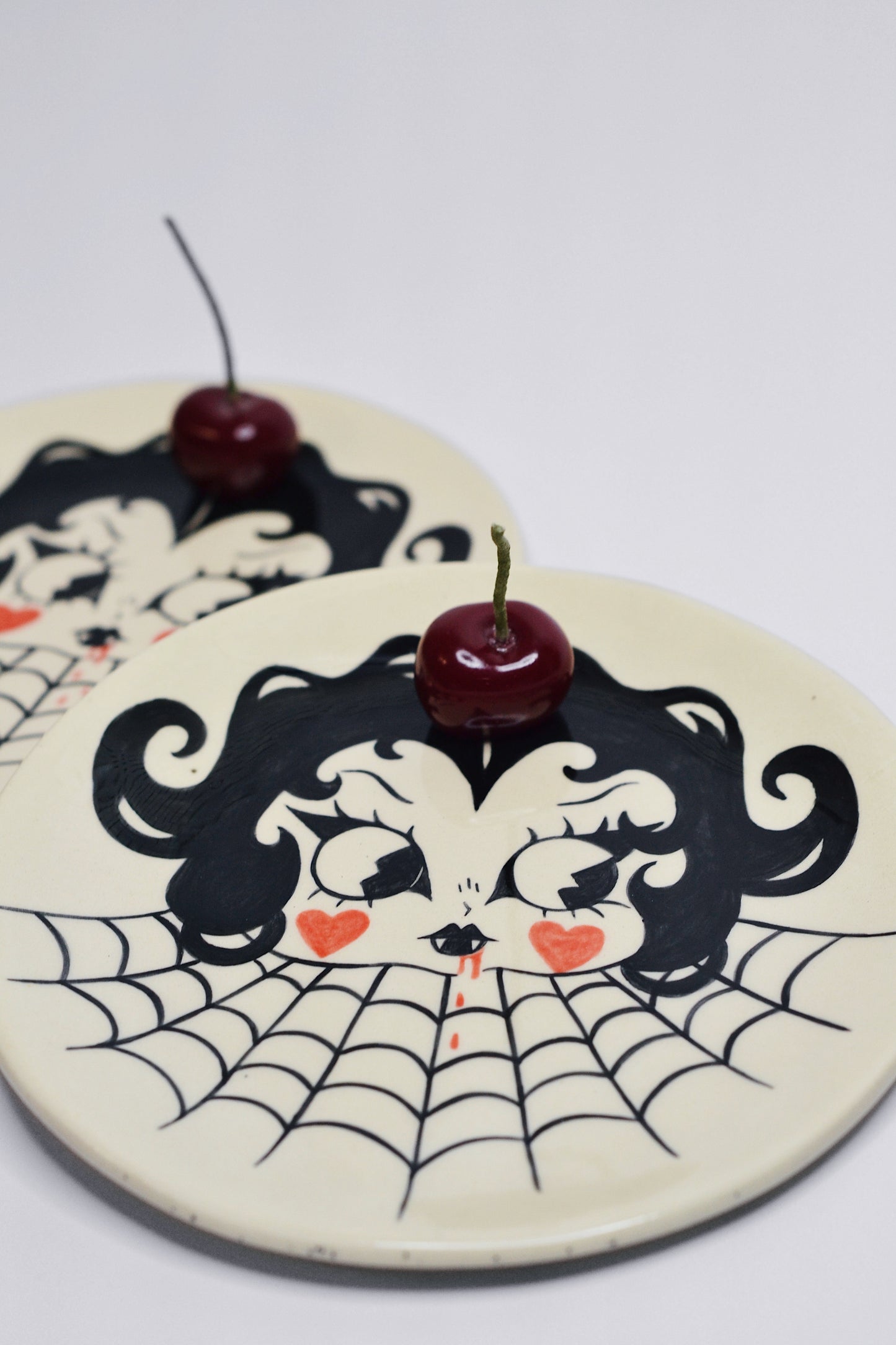 Betty Boop Gothic Plate — Ceramic Art Dish