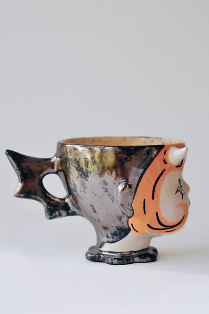 Horned Doll Mug — Gothic Ceramic Cup (Copy)