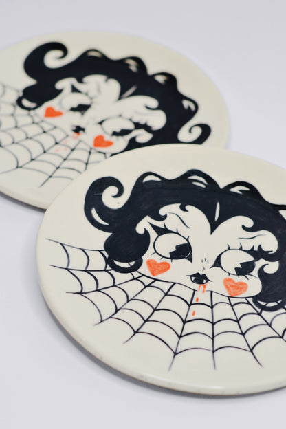 Betty Boop Gothic Plate — Ceramic Art Dish