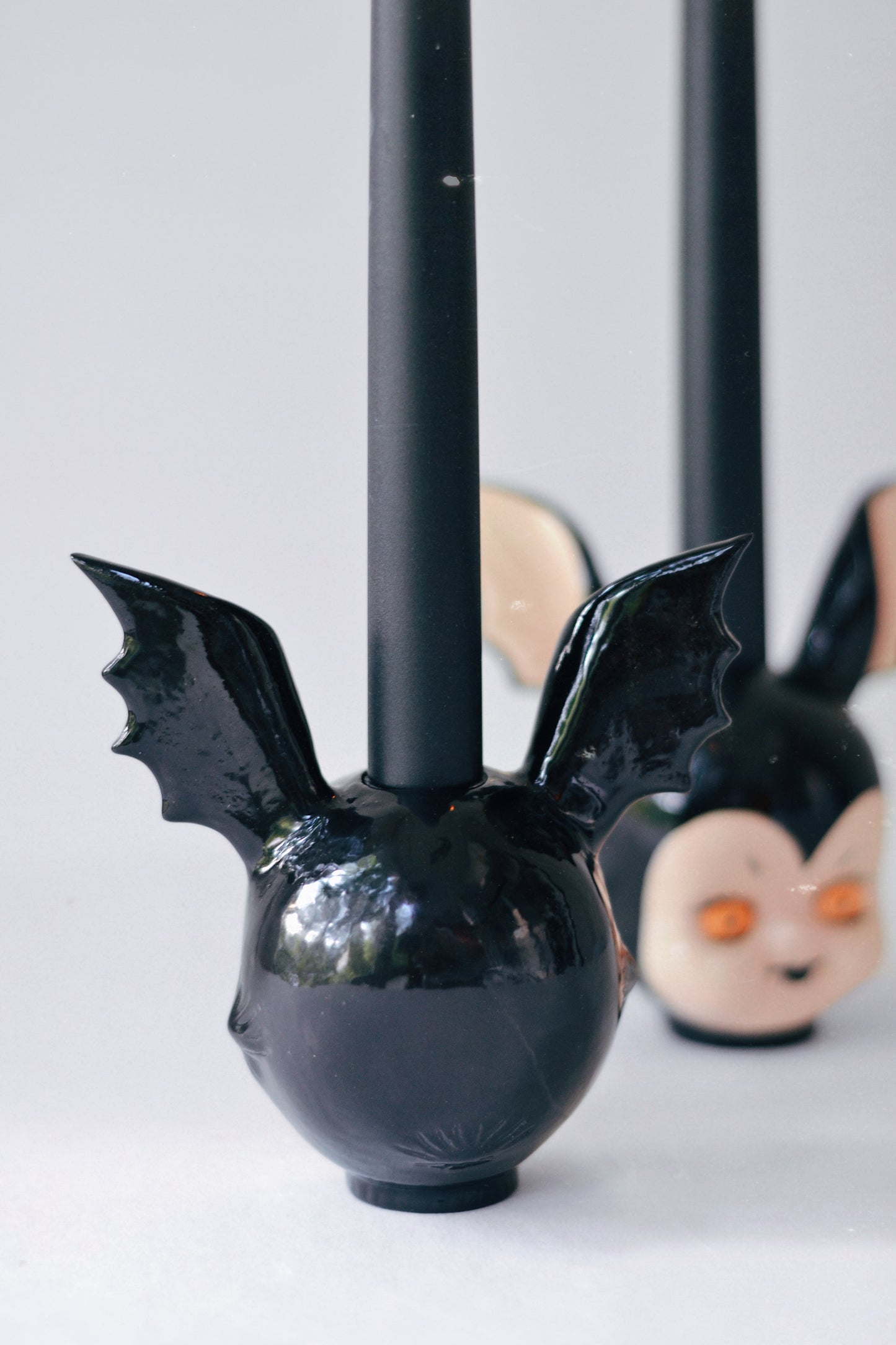 Vampire Kewpie Candle Holder — Ceramic Candlestick