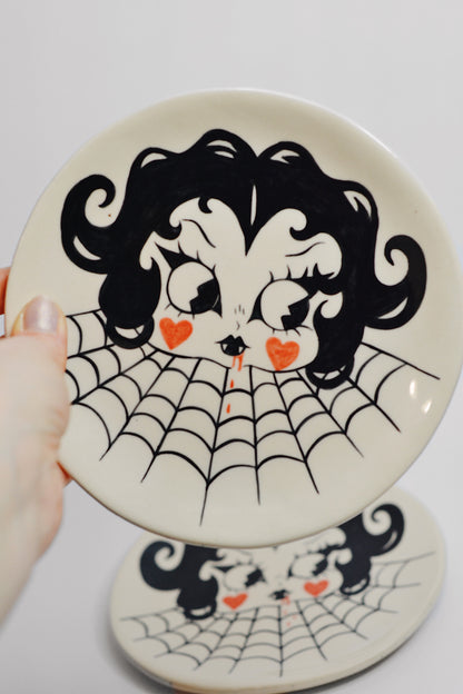 Betty Boop Gothic Plate — Ceramic Art Dish