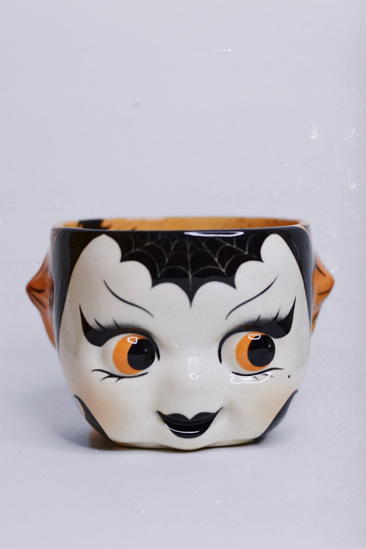Vintage Halloween Cat Kewpie Bowl / Planter