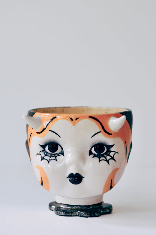 Horned Doll Mug — Gothic Ceramic Cup (Copy)