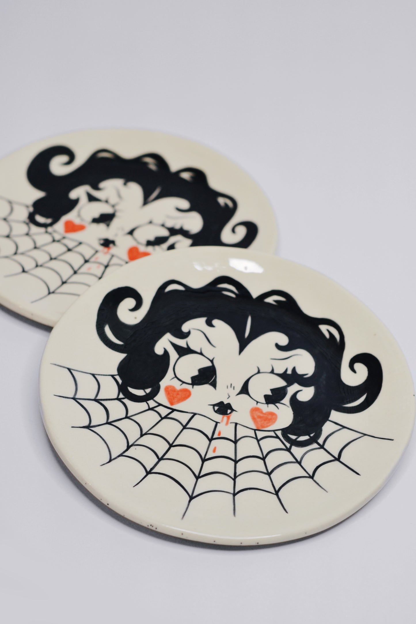 Betty Boop Gothic Plate — Ceramic Art Dish