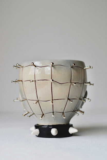 Pinhead Ceramic Vessel — Decorative Horror Object