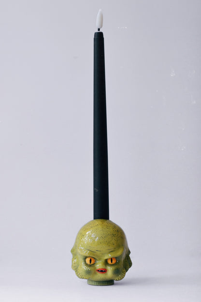 Creature from the Lagoon Candle Holder — Ceramic Kewpie Sculpture