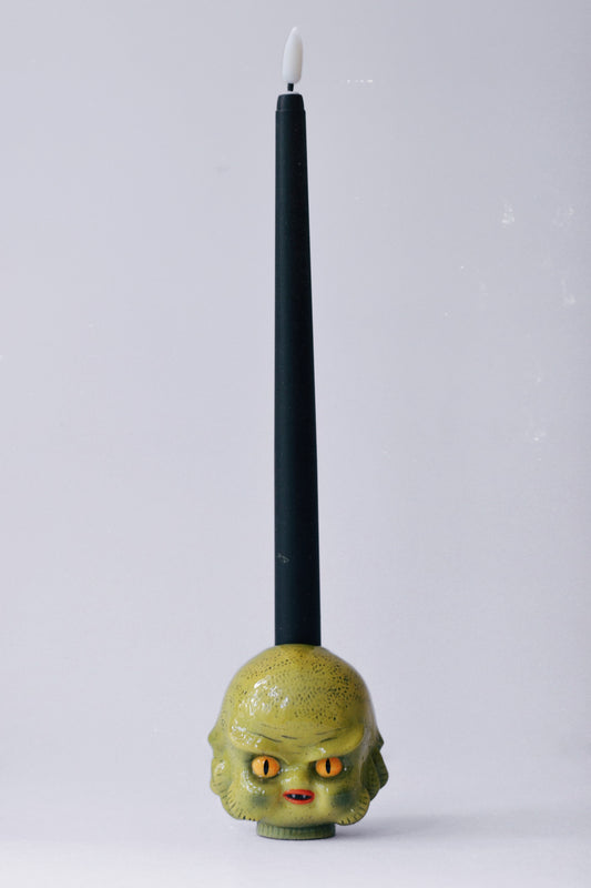 Creature from the Lagoon Candle Holder — Ceramic Kewpie Sculpture