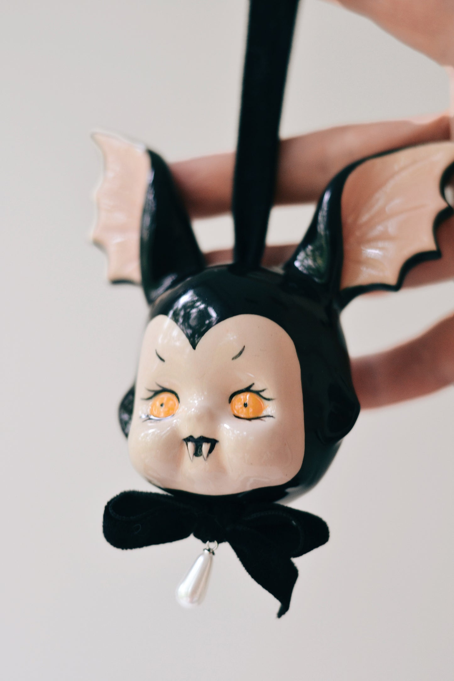 Bat Doll Charm — Hanging Ceramic Decoration