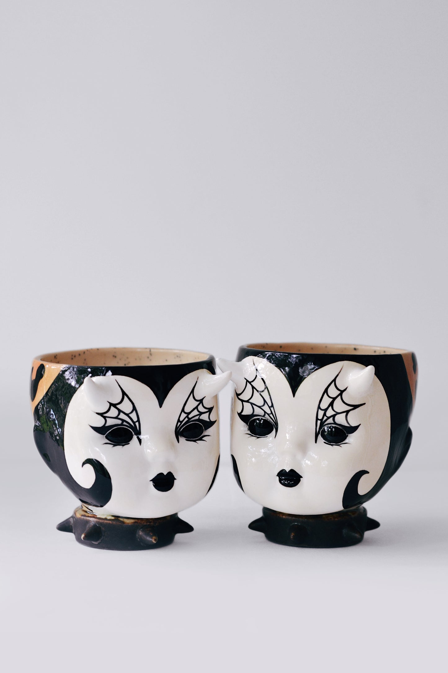 Leopard Demon Doll Mug — Gothic Ceramic Cup