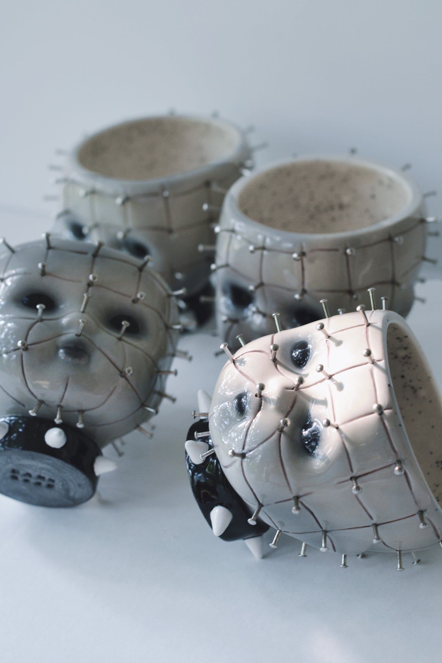 Pinhead Ceramic Vessel — Decorative Horror Object